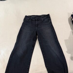 AG Adriano Goldschmied Dark Gray Wash Wise leg Jeans